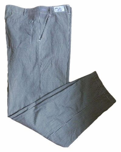 Best Textile Men&#039;s Checkered Zipper and Snap Top Closure Work Uniform Chef Pants