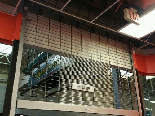 2 metal metro roll-up store/business security gates for sale