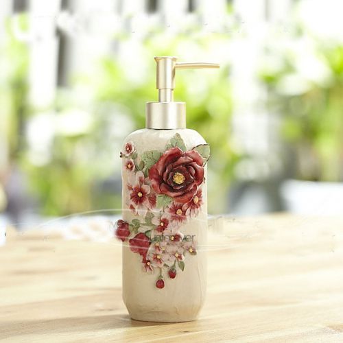 New Red Flower Manual Soap Dispenser Emulsion bottle Hand Sanitizer Machine