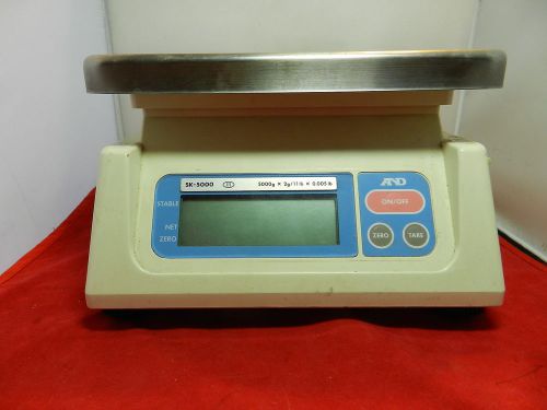 Used A&amp;D AND Food Postal Digital SK-5000 Calibrated Scale