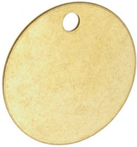 Brady 23210 1-1/2 diameter b-907 brass round blank brass valve tags (pack of 25) for sale
