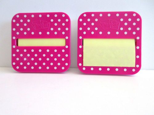 Sticky notes dispenser pop up post it  2 pink dots stocking stuffers office for sale
