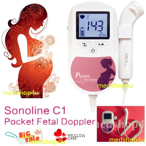 CONTEC SonolineC1Prenatal Fetal Doppler,Baby Heart Beat Monitor Fetal Ultrasound