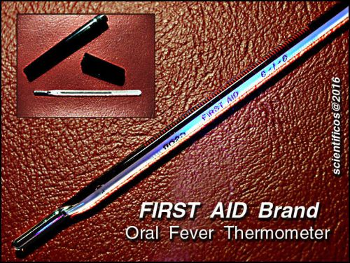 First aid brand c-i-c oral fever thermometer in great condition with case for sale