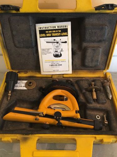Berger instruments model 200b surveying transit level/scope with hard case for sale