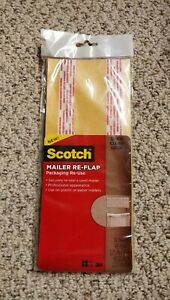 Scotch Mailer Re-Flap Packaging Re-Use, 3.75&#034; x 9&#034;, Reseal RU-RF24L - 24/pack