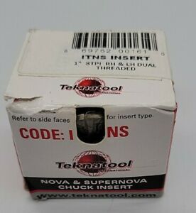 New ITNS Insert   1&#034; 8Tpi Thread Right &amp; Left Dual  Threaded