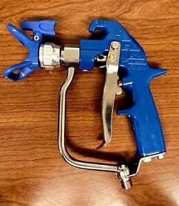 Genuine Graco Heavy-Duty Blue Texture Airless Spray Gun, 4 Finger Trigger, RAC X