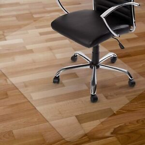Kuyal Clear Rectangular Chair Mat Hard Floor Protector 48&#034; x 30