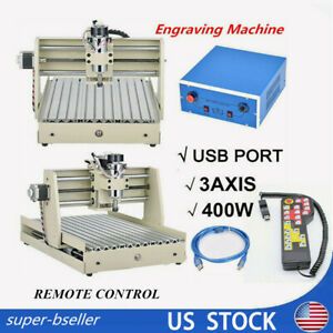 400w 3Axis 3040 USB Router Engraver Engraving Drilling Machine+Remote Controller