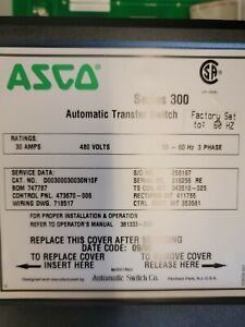 ASCO 300 Series 30AMP Automatic Transfer Switch