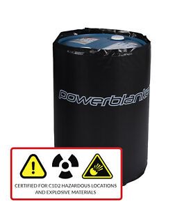 Powerblanket Safety Certified C1D2 Hazloc Area, 55-Gallon Drum Heating Blanket
