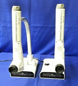Lot of 2 ELMO TT-12i Interactive Document Cameras w/ AC Adapters - SEE DESC