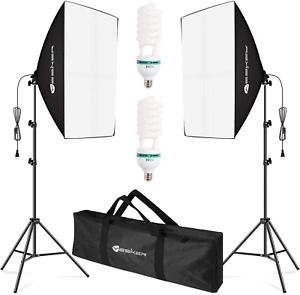 Yesker Softbox Lighting Kit 2Pcs 20X28 Inch Professional Photo Studio Photograph