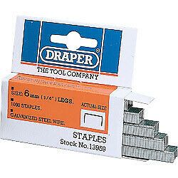 Draper Staples (Box of 1000) 8mm