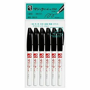 Teranishi Chemical permanent marker magic ink No.700 M700-T1-6P bl... From Japan