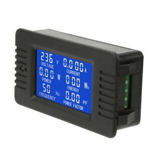 AC Digital Multimeter Current Voltage Power Meter LCD Dispaly Voltage Current