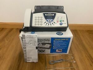 Brother FAX-575 Personal Fax W/ Phone and Copier With Manual and Box - TESTED