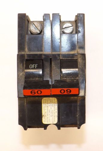 Federal pacific 60-amp 2-pole 240-volt na stab-lok circuit breaker for sale