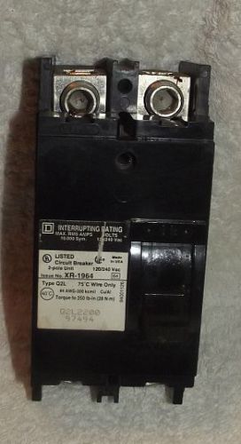 Square d q2l 2 pole 200 amp 120/240v q2l2200 circuit breaker for sale