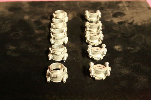 Halex - new clamp connectors - lot of 8 - 1/2&#034; no - 0.375&#034; min. wire dia. (#2) for sale