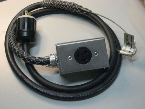 Leviton Locking Receptacle Outlet 20A 250V, NEMA L6-20 W/ 5.6FT Cable  #E20