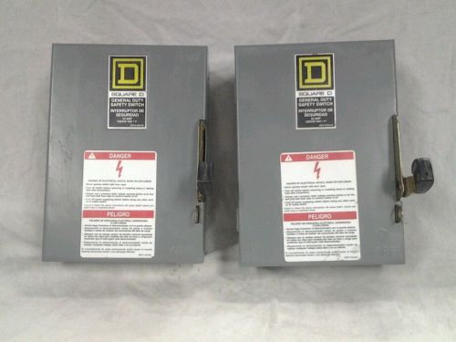 Square d safety switch-disconnect-30 amp- d 211 n for sale