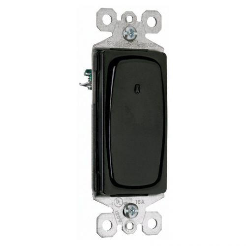 Pass &amp; seymour legrand black 3 way 15a lighted decorator switch stm873-bkslcc10r for sale