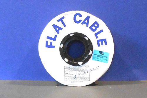 Gray 34 conductor flat ribbon wire cable 100 foot roll awg 28 ga 300v for sale
