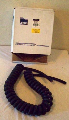 New alpha 674-2 coiled flexable cord 4/c 14 awg. 2ft retracted to 10 ft for sale
