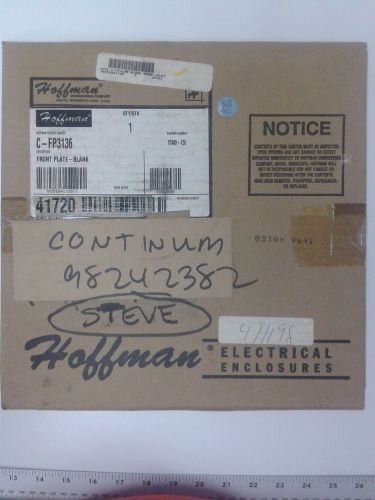 Hoffman c-fp3136 front plate blank hoffman electrical enclosures cfp3136 for sale