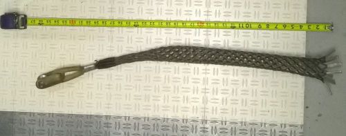 2&#034; Wire Mesh Pulling Grip basket 36&#034; long with roller tip. In good shape
