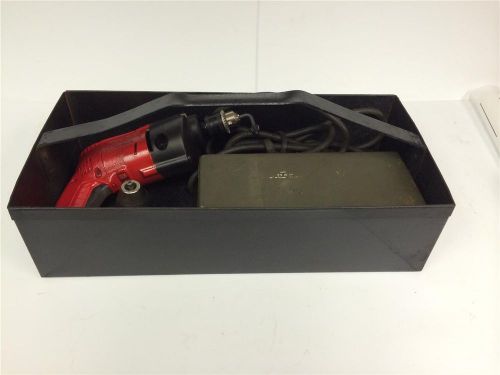 Milwaukee 0124-1 magnum holeshooter drill tool box xtra chuck &amp; mixed bit set for sale