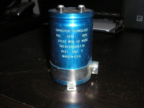 Capacitor Technology 39000 MFD 50 WVDC  FAO393G050EF1H  capacitor