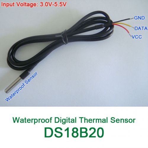 Waterproof Digital Thermal Probe or Sensor DS18B20
