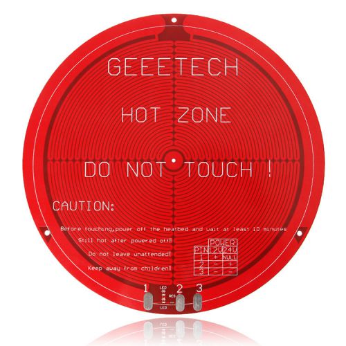 Geeetech Round PCB heatbed for Delta Rostock 3D printer
