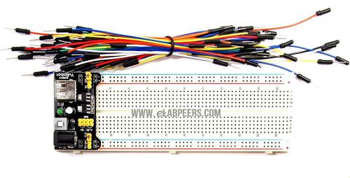 Breadboard Power Supply with breadboard and wire AMS1117 5V/3.3V (Ship from USA)
