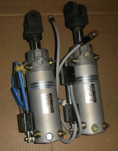 Lot of 2 smc ckp1a50 clamp cylinder with strong magnetic auto switch for sale