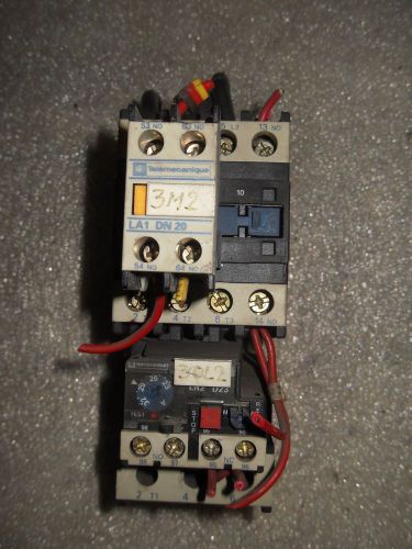 (x12) 1 used telemecanique lc1 d25 10 contactor w/ lr2-d2353 &amp; la1-dn20 for sale