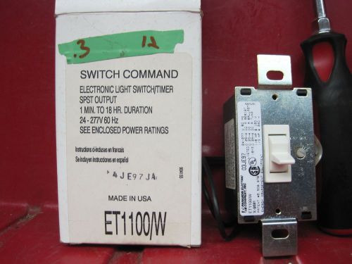 Paragon electric co. inc. electronic light switch/timer et1100/w for sale