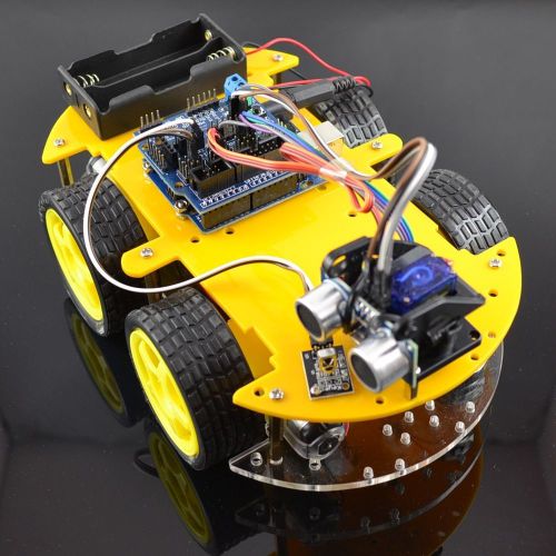 New Bluetooth Multi-Function Smart Car Kit for Atmege328 Arduino Robot DIY