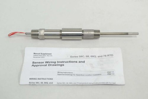 New rosemount 0068n11a30n045 series 68 rtd temperature sensor b352488 for sale