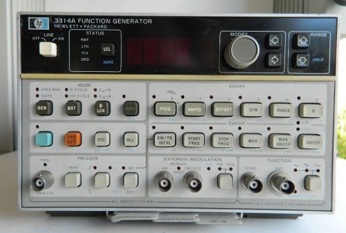 HP 3314A FUNCTION GENERATOR,20 MHZ. OPTION 001. CALIBRATED 90-DAY WARRANTY