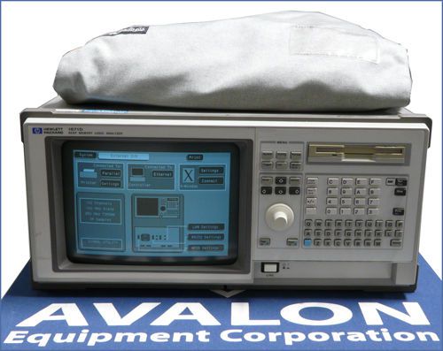 Hewlett packard hp 1671d logic analyzer; 102-ch, 100mhz, option 030 for sale