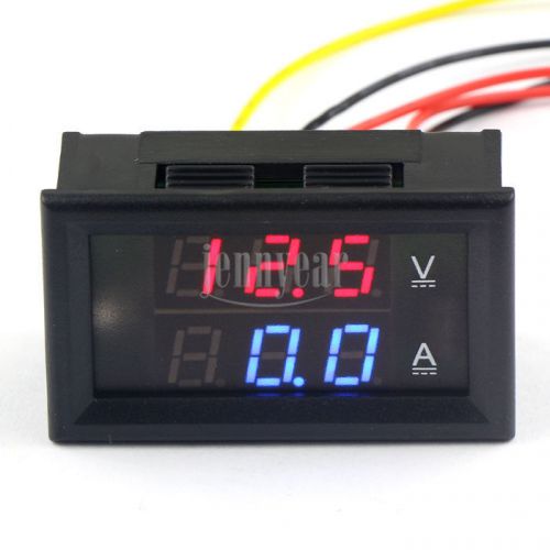 Digital Voltmeter Ammeter 2 in 1 Dual LED 300V 100A Voltage Current Panel Meter