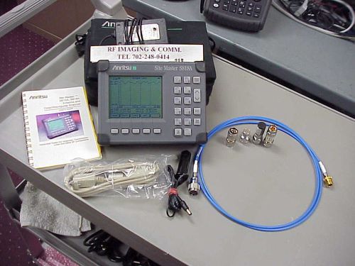 Anritsu s818a microwave sitemaster 3300mhz to 18ghz with calk kit/cable/case for sale