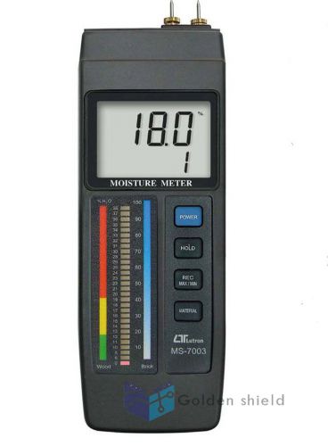 New LUTRON MS7003 Concrete/Wood Moisture Meter Red LED bar graph + LCD display