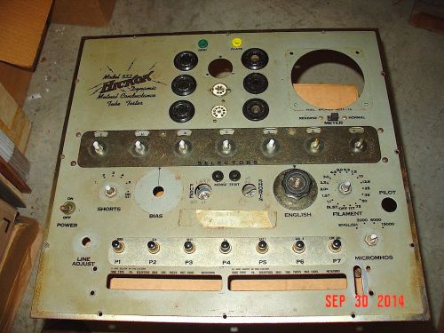 Hickok Model 532 Tube Tester Main Board for parts or rebuild w/Chart Scroll