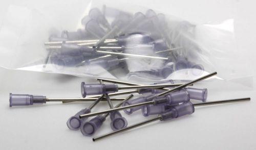 Dispensing needle 16 ga 0.053id x 1-1/2&#034; tip purple 50 pc for sale