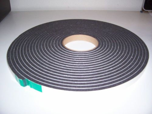 Foam Tape Black PVC PSA-1 Sided 3/4&#034;wide  x 1/8&#034; thickness x 50&#039; long